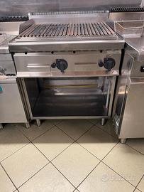 Griglia a gas con pietra laviga