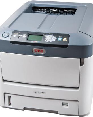 Stampante Laser colori OKI con toner Bianco