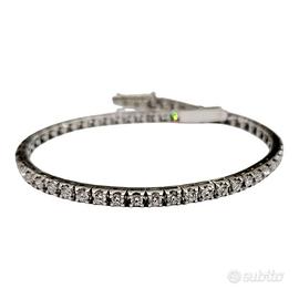 bracciale tennis in Oro Bianco e Diamanti
