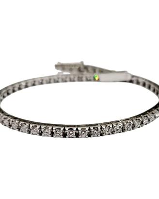 bracciale tennis in Oro Bianco e Diamanti