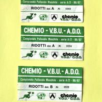 N.3 Biglietti Pallavolo Serie A2 Vbu Udine Anni 80