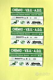 N.3 Biglietti Pallavolo Serie A2 Vbu Udine Anni 80