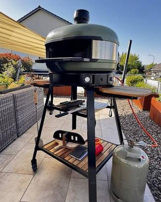 Gozney Dome forno per pizza a gas e legna verde