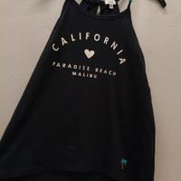 🤍 Canotta California total black con spalline 🤍