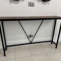 consolle stile industriale 120x23