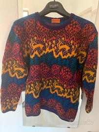 MISSONI. GIROCOLLO “PRIMA LINEA” In LANA 100%