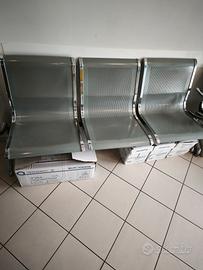 Sedie in alluminio per studio medico
