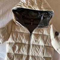 Piumino Colmar lungo bianco incenso