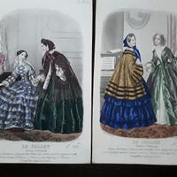 Stampe antiche  di moda dell'Ottocento 
