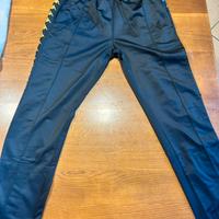 Pantalone kappa nero e oro