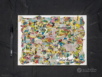 Collage Topolino 24x33 Marco Folcio Quadro