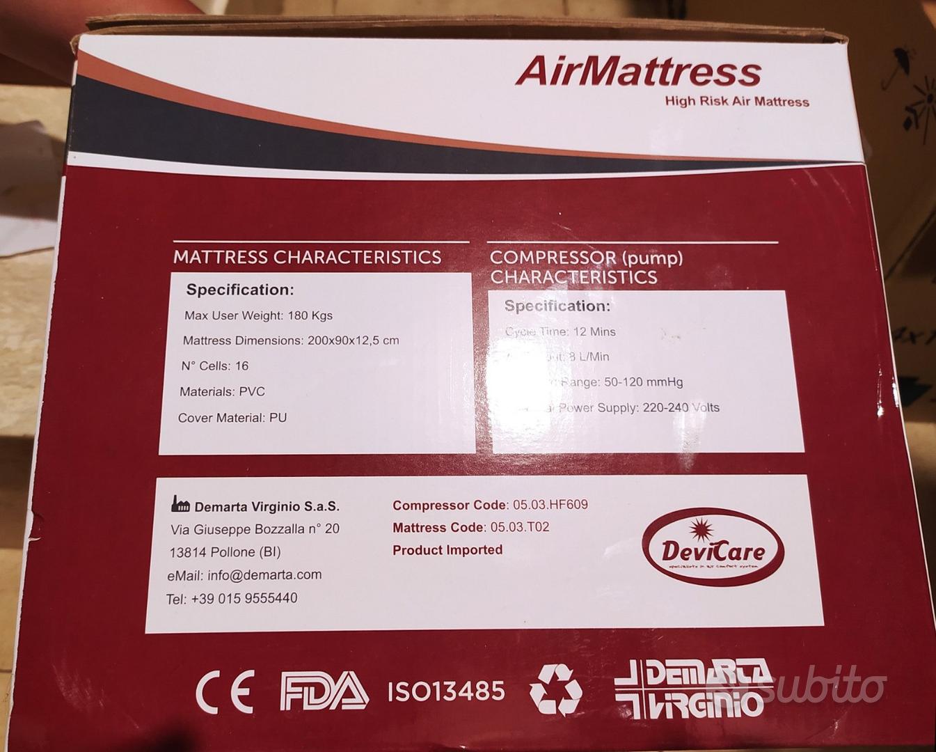 Kit antidecubito Materasso ad aria Supercare T02 con compressore