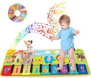 Tappeto Musicale Bambini 130cm per Giochi Educazio