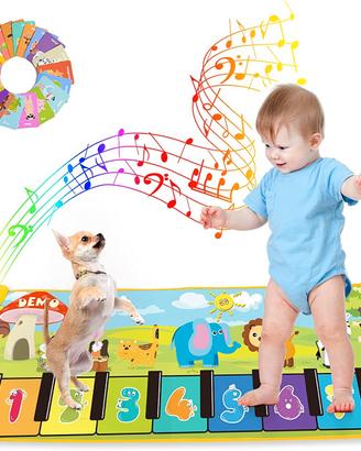 Tappeto Musicale Bambini 130cm per Giochi Educazio