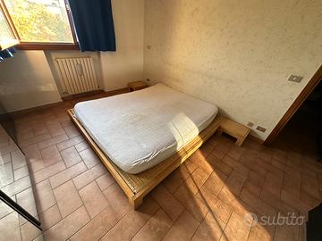 Futon con tatami e comodini Cinius