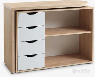 Scrivania/tavolo allungabile girevole 