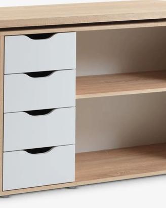 Scrivania/tavolo allungabile girevole 