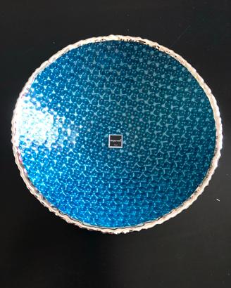 Porta oggetti in vetro e argento Diamante Argenesi