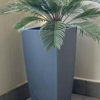 Vaso alto da interno/esterno grigio - cm 33x33x70