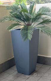 Vaso alto da interno/esterno grigio - cm 33x33x70