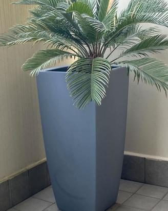 Vaso alto da interno/esterno grigio - cm 33x33x70