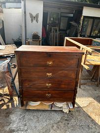 Antica cassapanca rustica cilentana