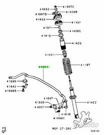 Barra post antirollio 23mm Mitsubishi Lancer Evo