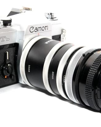 CANON FD ALBINAR Tubi Prolunga EXTENSION TUBE X 3