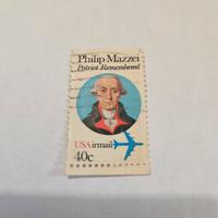 francobollo Philip Mazzei