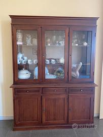 Cristalliera legno arte povera 
