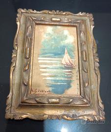 Antico quadro dipinto olio su tela di A. Giordano