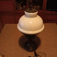 lampada da tavolo elettrica in ottone a 3 luci