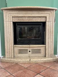 Cornice camino in marmo