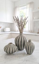 Set di 3 Vasi in Ceramica Design – Stile Moderno