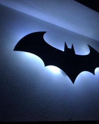 Lampada parete interno batman insegna arredamento