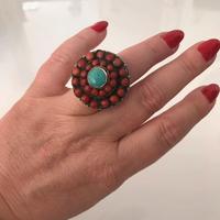 Anello   Argento 925 indiano Multi pietra Vintage