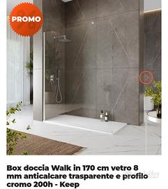 Box doccia walkin 170cm nuovo ancora imballato 