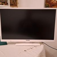 TV LED 24" Telefunken Full HD - Bianco, perfetto.