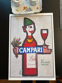 Bitter Campari soda Poster folletto piatti grande