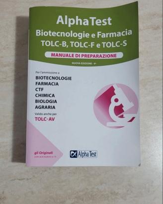 AlphaTest per Biologia Biotecnologie Farmacia