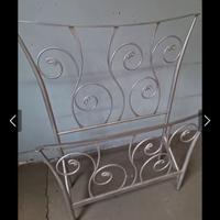 Letto singolo in ferro battuto