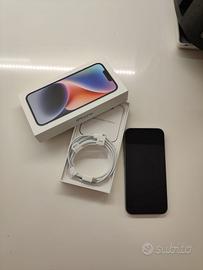 Iphone 14 256gb  azzurro(apple care 29/10/2025)