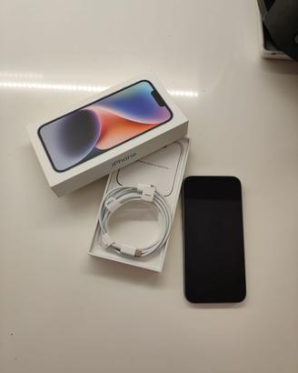Iphone 14 256gb  azzurro(apple care 29/10/2025)