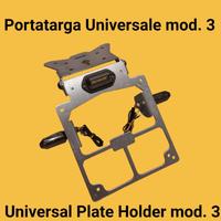 PORTATARGA MOTO REGOLABILE TIPO 3