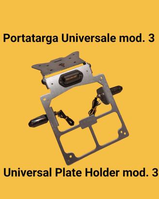 PORTATARGA MOTO REGOLABILE TIPO 3