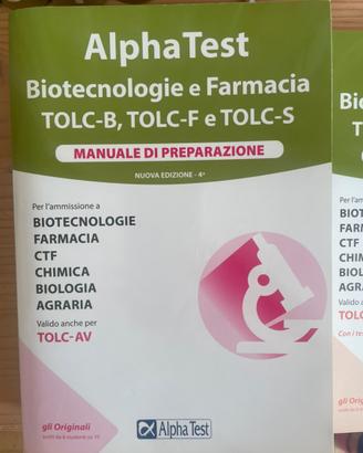 Alpha test biotecnologie e farmacia tolc b - f- s