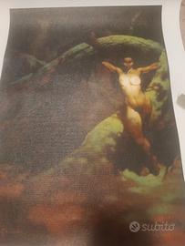 stampa su tela cat girl