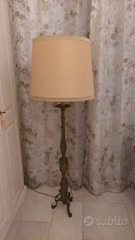 Lampada piantana in ottone