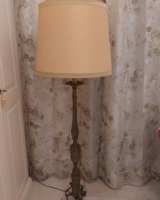 Lampada piantana in ottone