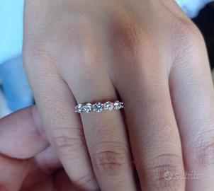 Anello argento veretta regolabile